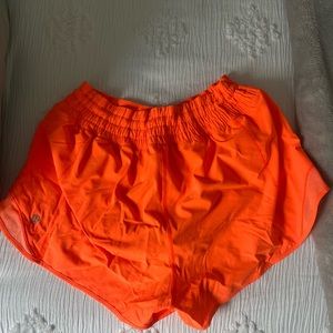 Orange lululemon shorts(size8)
